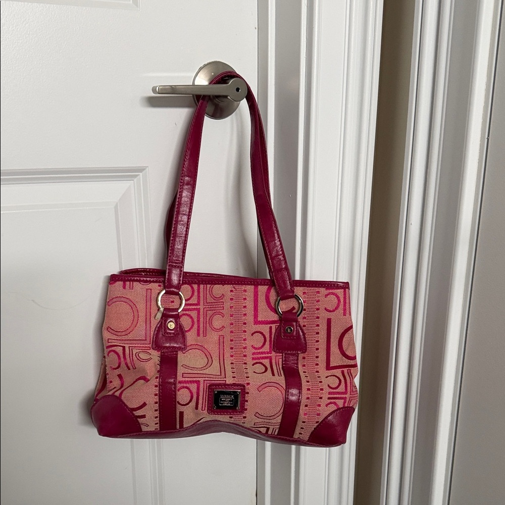 Liz Claiborne Pink and Red Shoulder Bag